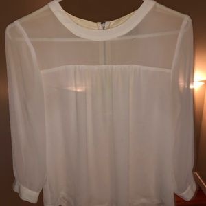 Forever21 White sheer blouse